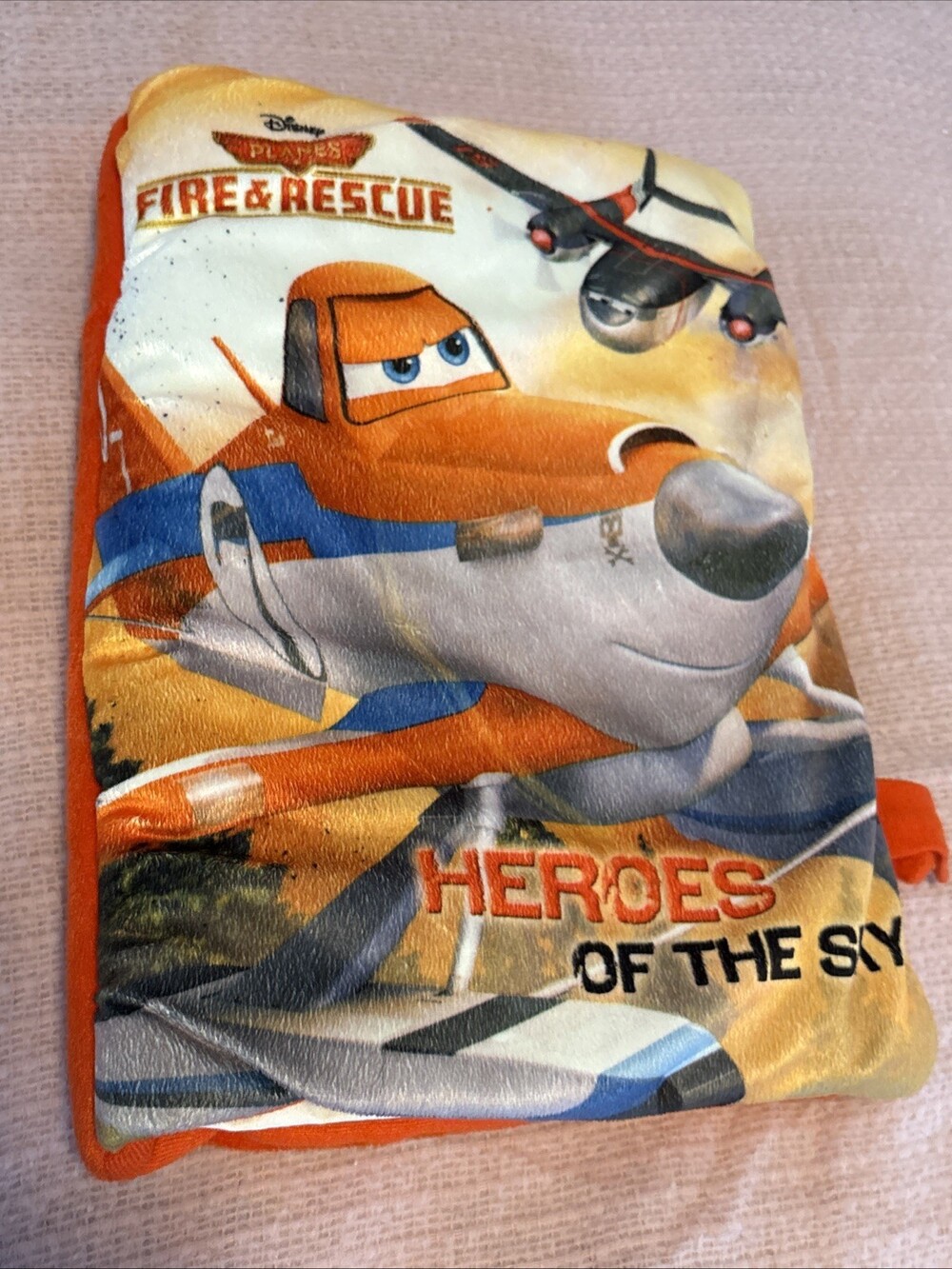 Disney Planes Fire & Rescue Heroes Of The Sky Large Pillow 14” Plush Book
